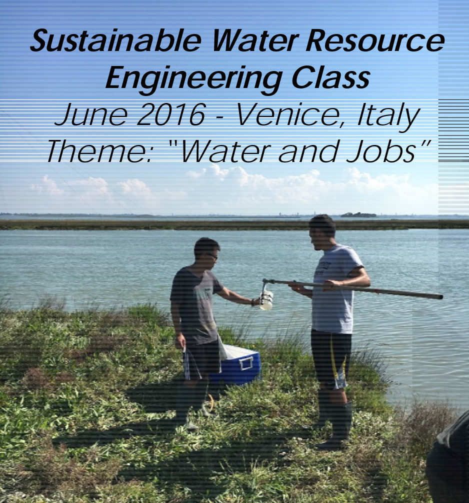 Sustainable Water Resource Engineering, CAEE Professor Dr. Franco Montalto, P.E. was a trainer at World Water Assessment Program (WWAP) in Venice, Italy.