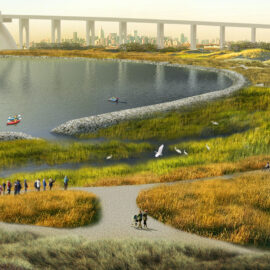 Rendering: EDD salt marsh design (rendering courtesy of QRP)