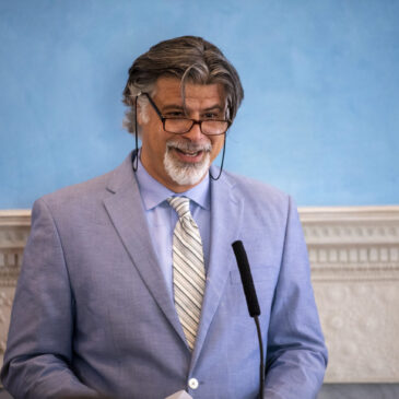 eDD Founder Franco Montalto delivering comments on the NPCC4 at Gracie Mansion
