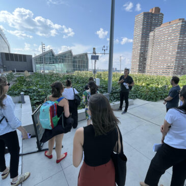 EDD's Franco Montalto leading a tour of the Javits Center Green Roof.