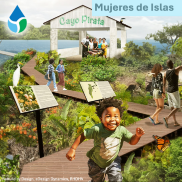 Rendering of completed proposed community resilience project in Puerto Rico by eDesign Dynamics