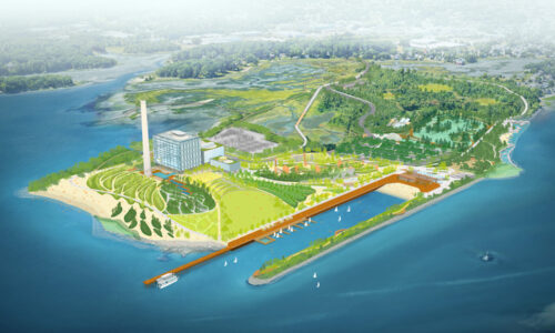Masterplan vision for Manresa Island (image by SCAPE Landscape Architecture).