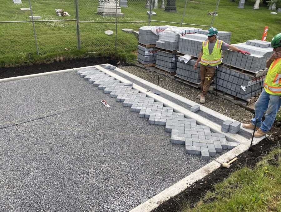 Permeable Interlocking Concrete Pavers.
