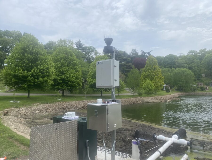 CMAC system installed in existing Sylvan Water outlet structure.