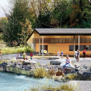 Plans for Sojourner Truth State Park swimming facility.