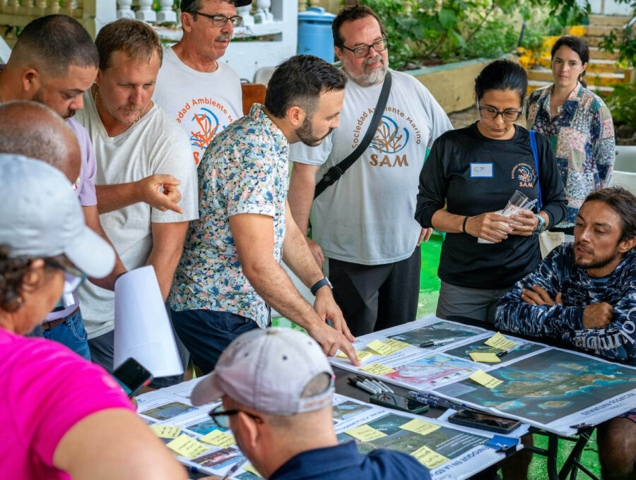 Community gathering in Culebra